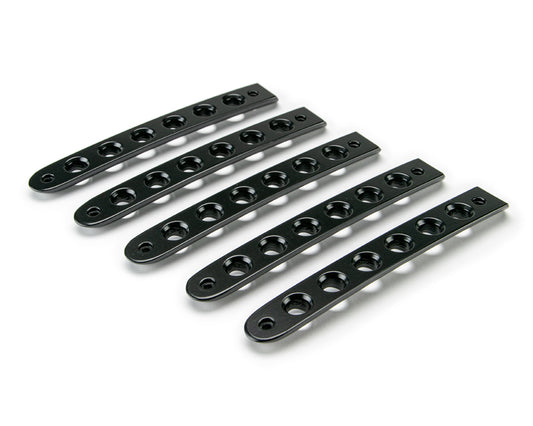 07-18 Jeep JK 4-Door Black Door Handles Inserts; 5-Pieces by DV8 Offroad