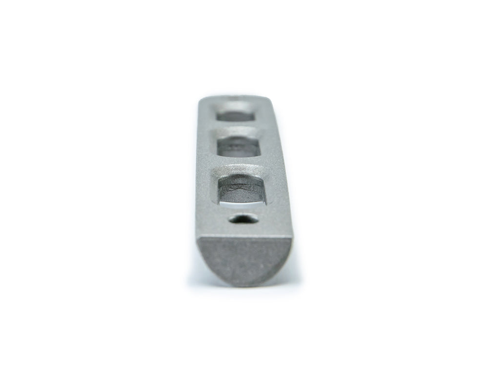 07-18 Jeep JK 2-Door Silver Slot Door Handle Insert; 3-Pieces by DV8 Offroad