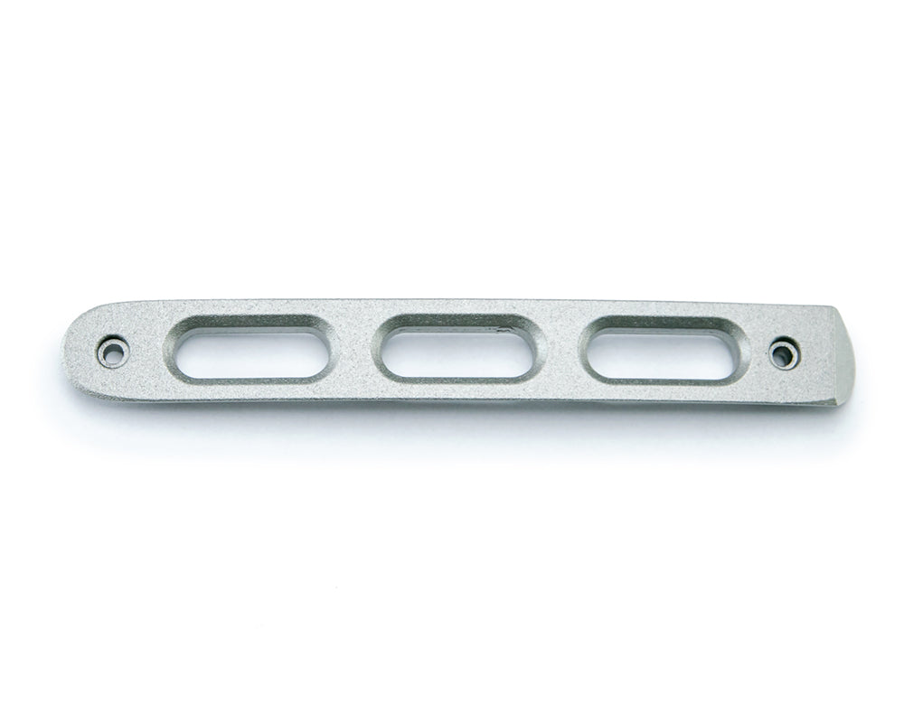 07-18 Jeep JK 2-Door Silver Slot Door Handle Insert; 3-Pieces by DV8 Offroad
