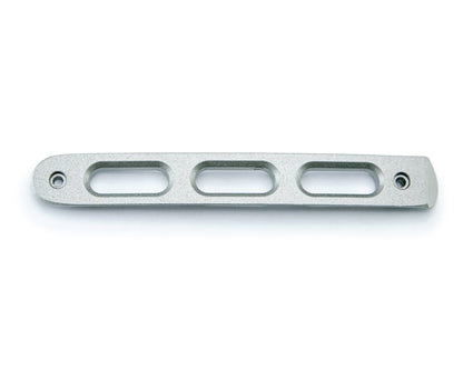 07-18 Jeep JK 2-Door Silver Slot Door Handle Insert; 3-Pieces by DV8 Offroad
