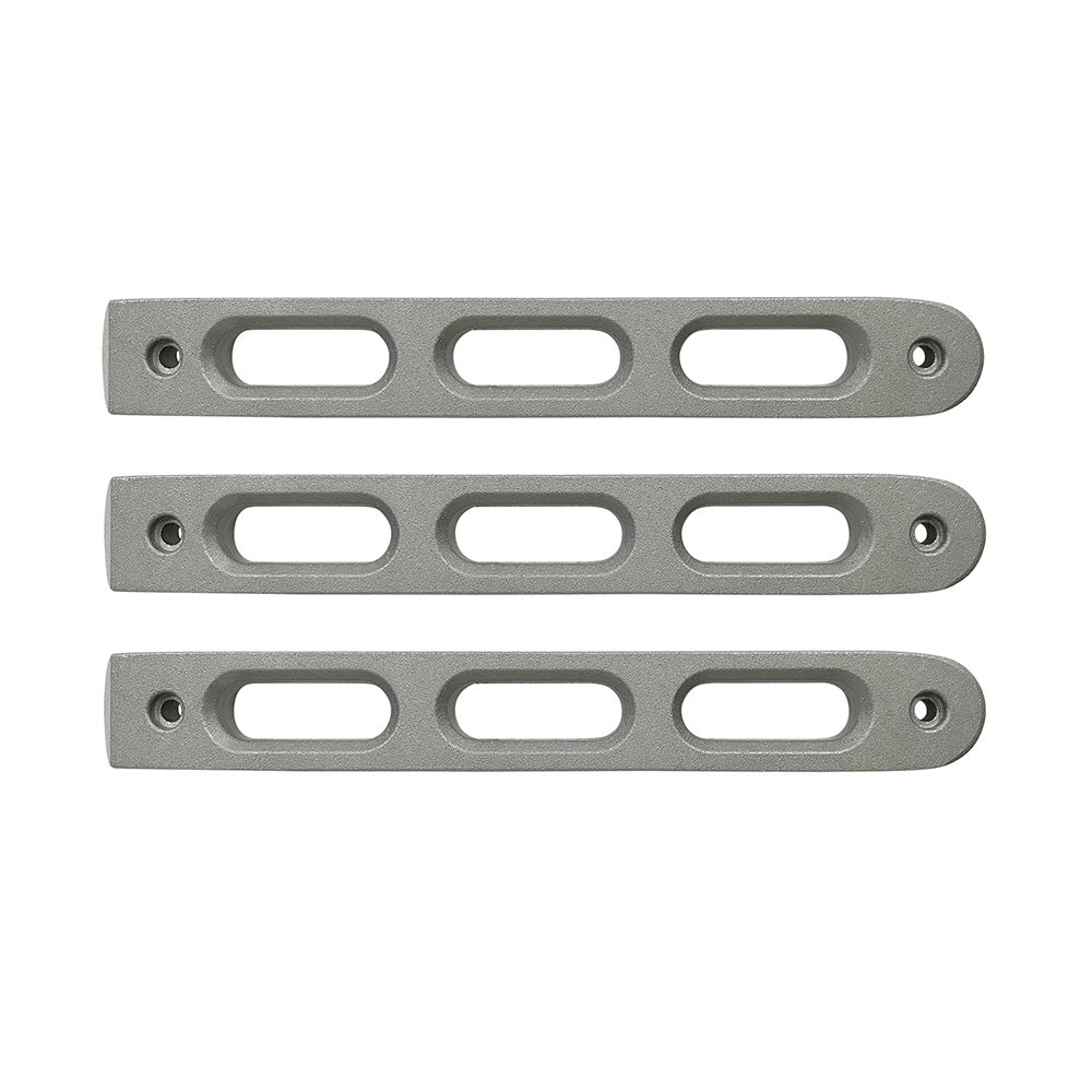 07-18 Jeep JK 2-Door Silver Slot Door Handle Insert; 3-Pieces by DV8 Offroad
