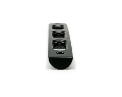 07-18 Jeep JK 4-Door Black Slot Style Door Handle Insert; 5-Pieces by DV8 Offroad