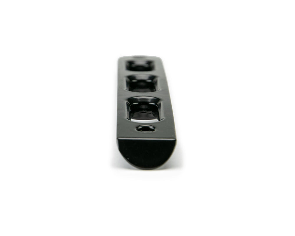 07-18 Jeep JK 4-Door Black Slot Style Door Handle Insert; 5-Pieces by DV8 Offroad