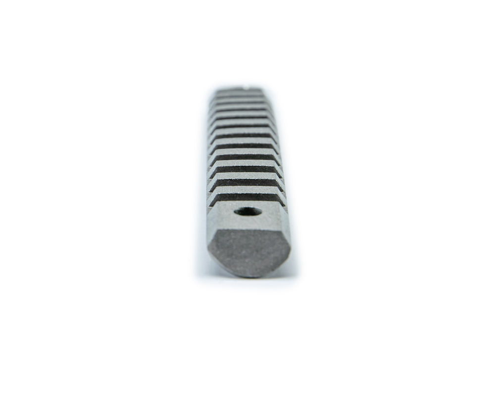 07-18 Jeep JK 2-Door Silver Rail Door Handle Insert; 3-Pieces by DV8 Offroad
