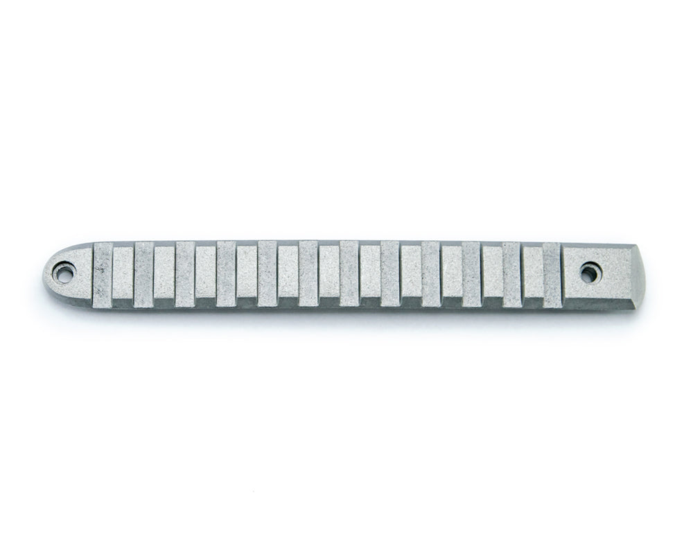 07-18 Jeep JK 2-Door Silver Rail Door Handle Insert; 3-Pieces by DV8 Offroad