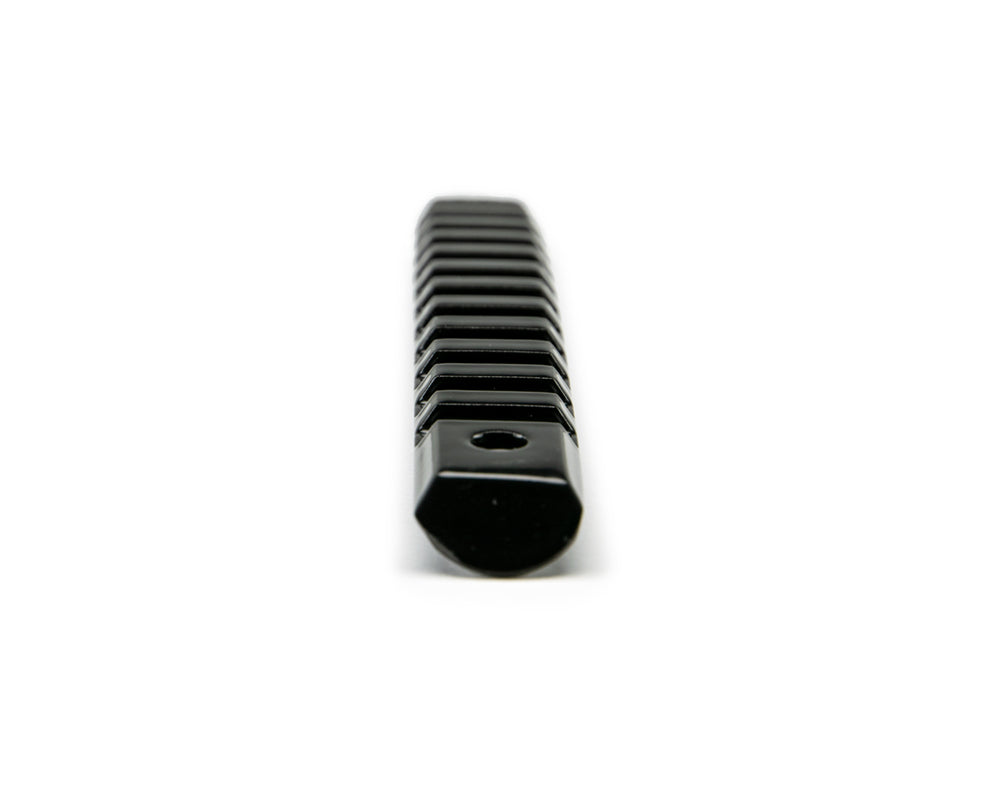 07-18 Jeep JK 2-Door Black Rail Style Door Handle Insert; 3-Pieces by DV8 Offroad