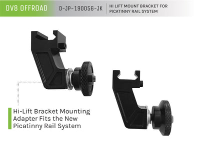 07-21 Jeep Wrangler JK/JL Hi Lift Mount Bracket by DV8 Offroad