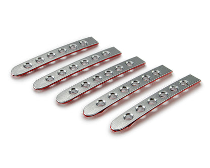 07-18 Jeep JK 4-Door Aluminum Door Handle Insert; 5-Pieces by DV8 Offroad