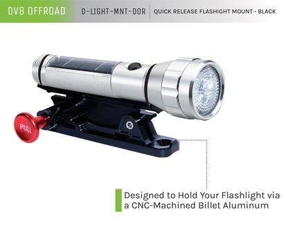 Flashlight Mount; Black by DV8 Offroad