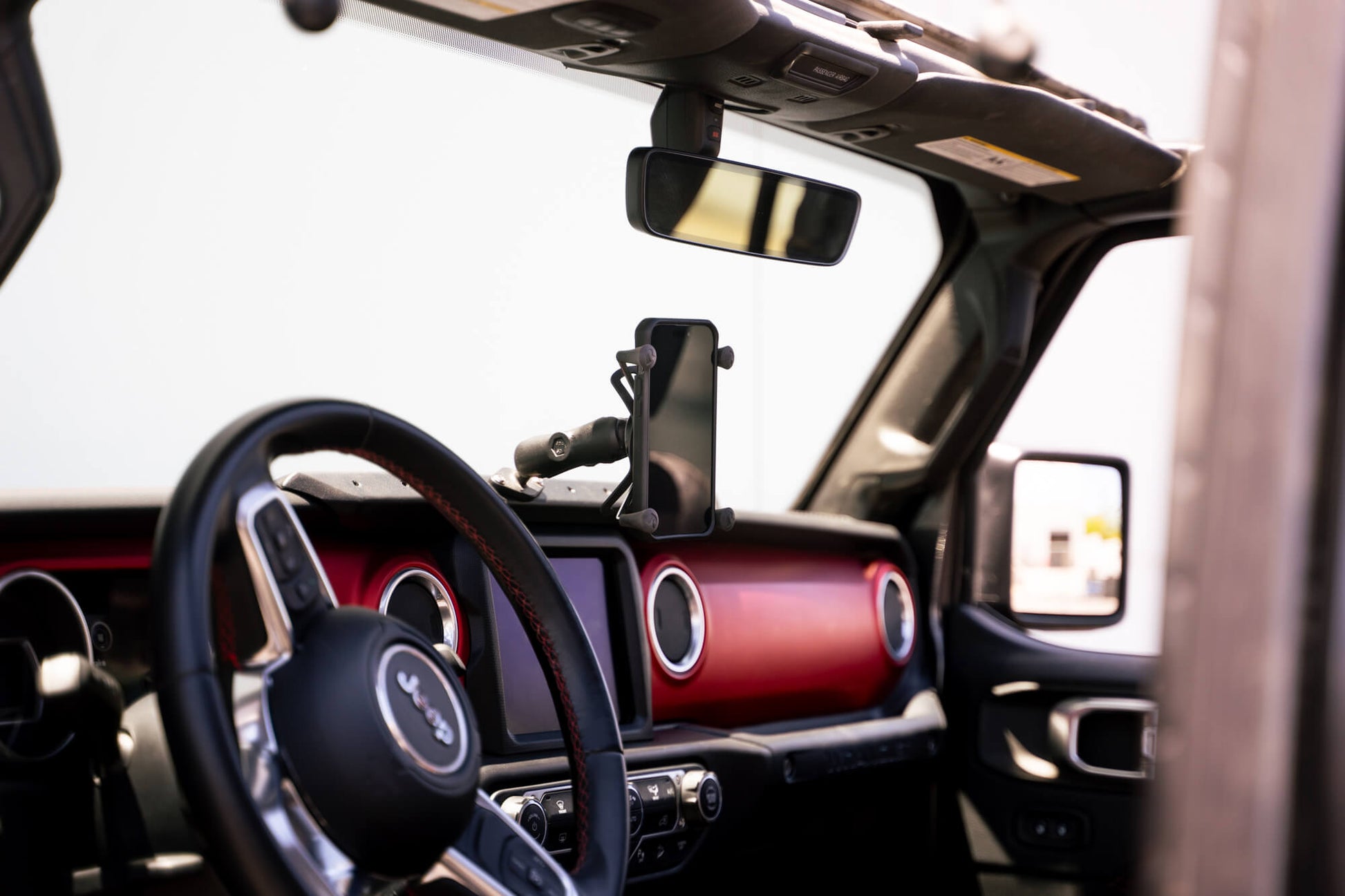 Tailored fit to the Jeep dash with a direct bolt on design. by DV8 Offroad