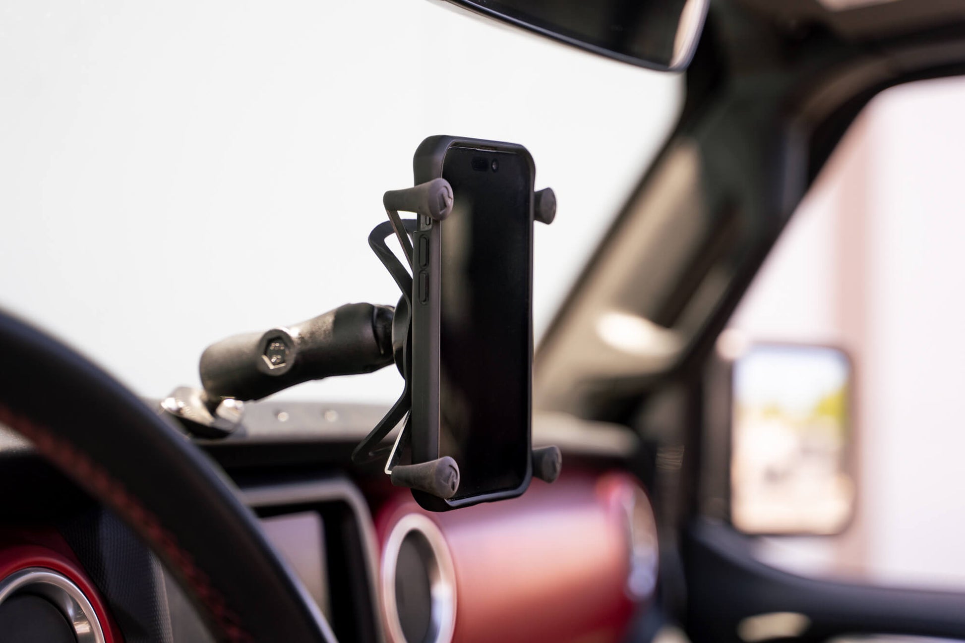 Tailored fit to the Jeep dash with a direct bolt on design. by DV8 Offroad