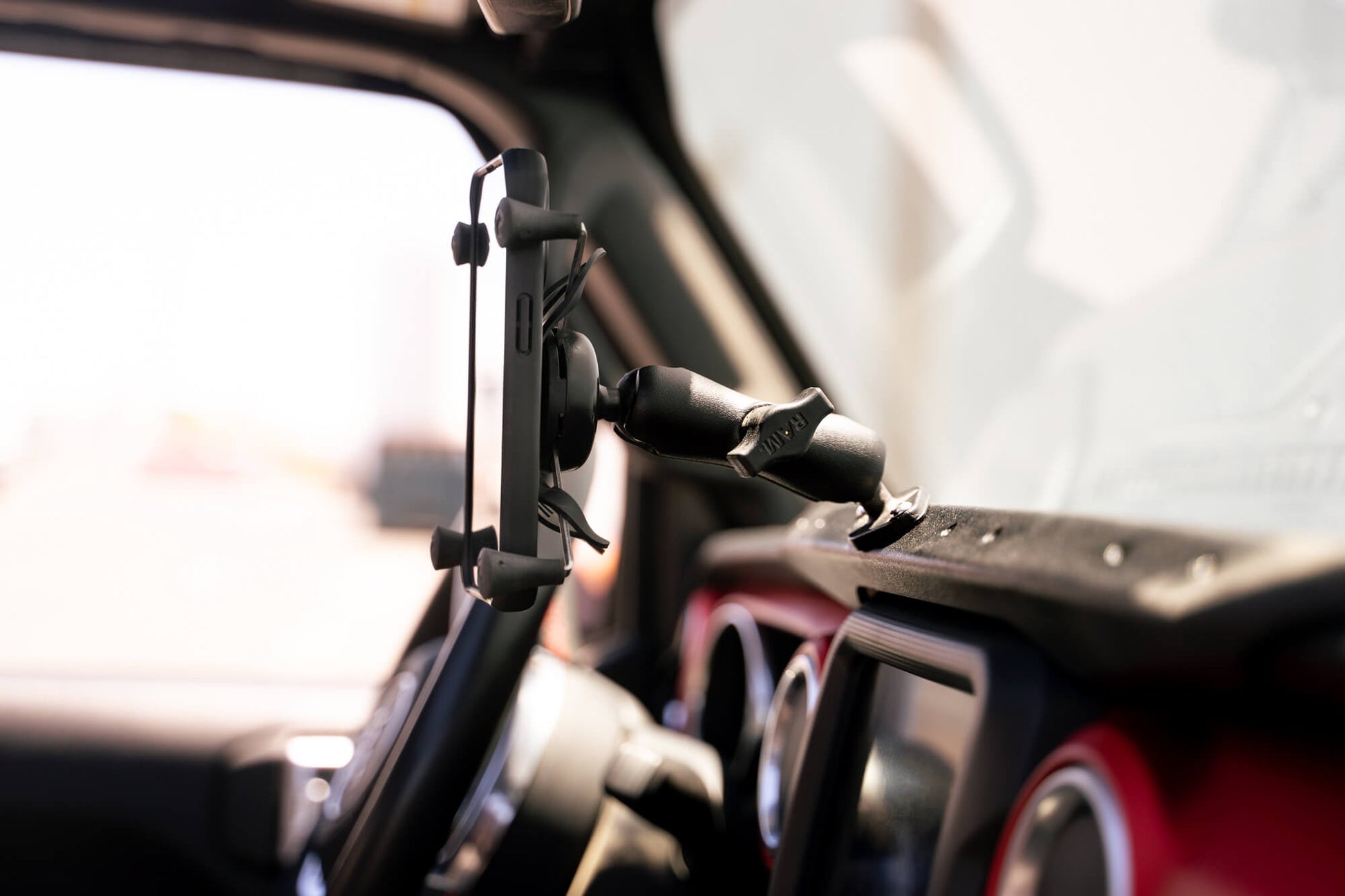 Tailored fit to the Jeep dash with a direct bolt on design. by DV8 Offroad