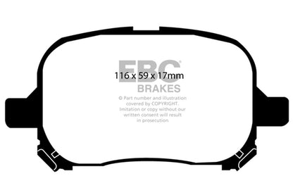 Ultimax OEM Replacement Brake Pads by EBC Brakes