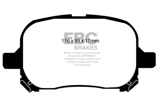 Ultimax OEM Replacement Brake Pads by EBC Brakes