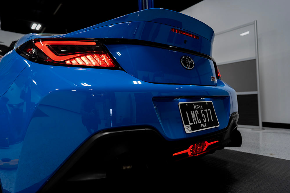 OLM "Scythe Style" LED Taillights (Smoke Lens/Black Base/White Bar) - 2022+ BRZ / GR86 by MYX Automotive