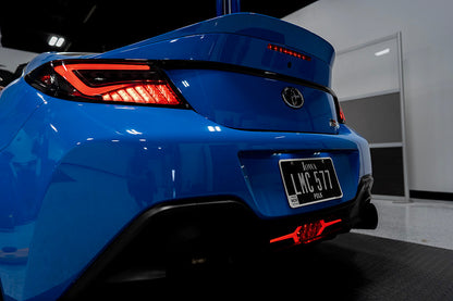 OLM "Scythe Style" LED Taillights (Smoke Lens/Black Base/White Bar) - 2022+ BRZ / GR86 by MYX Automotive