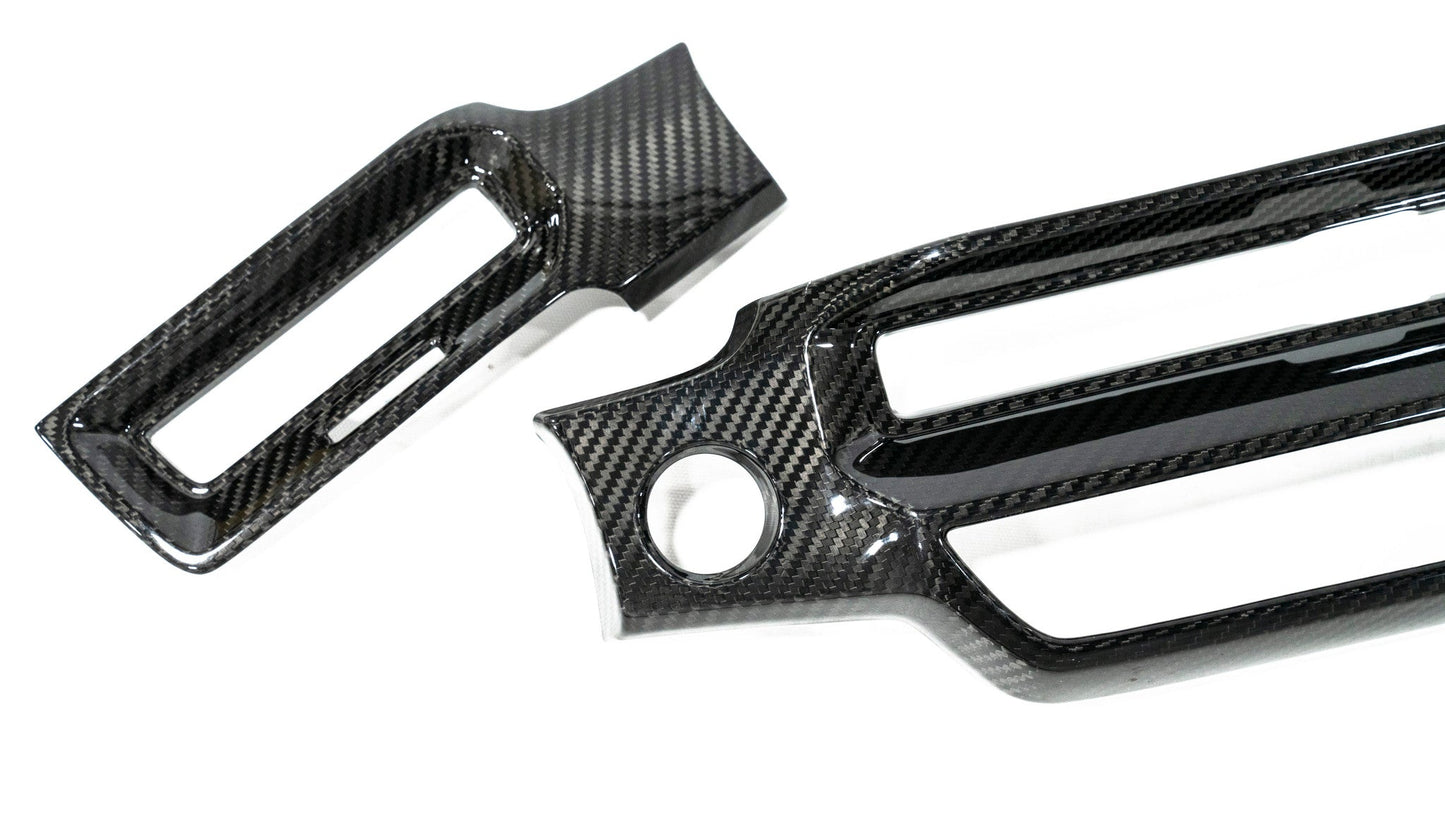 OLM LE Carbon Fiber Interior Dash Cover (2pc) - 2022+ FL Honda Civic / FL5 Type R by OLM