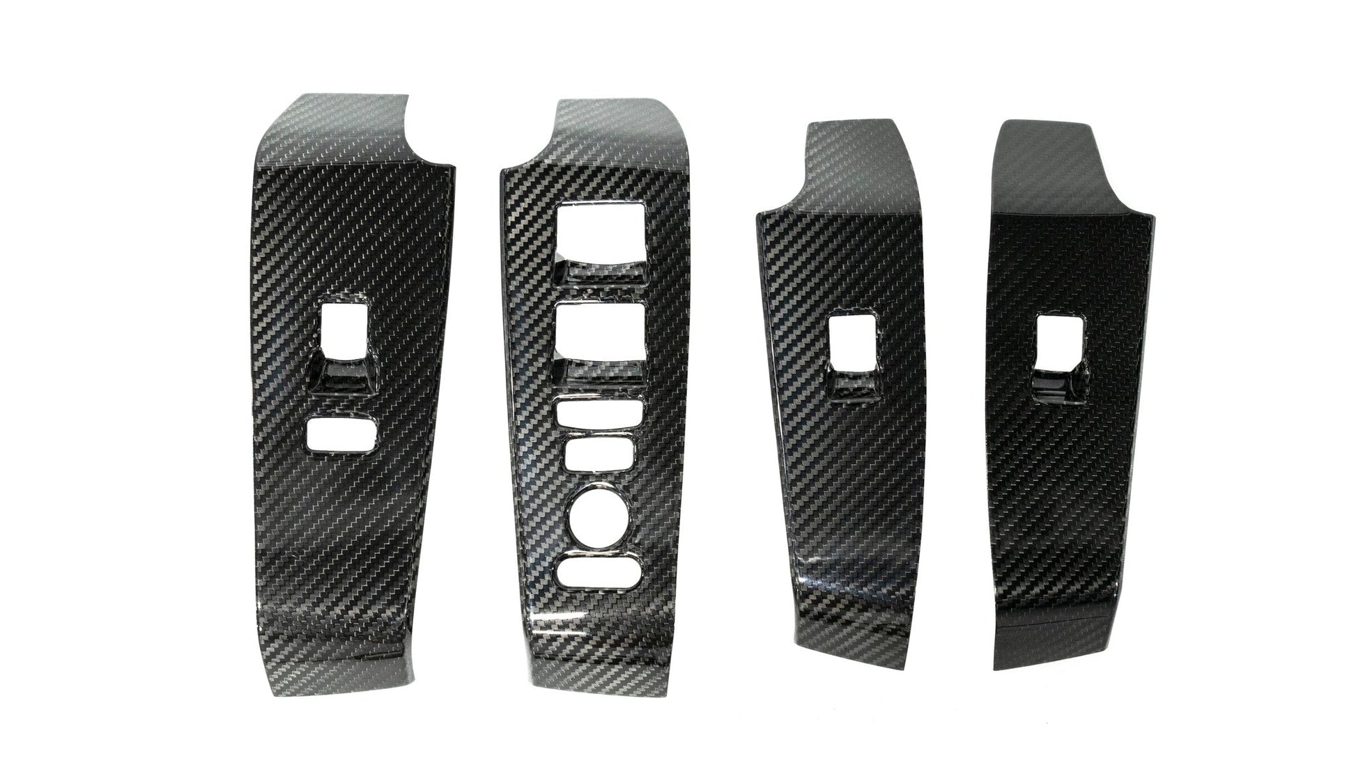 OLM LE Carbon Fiber Window Switch Panel Covers (Set of 4) - 2022+ FL Honda Civic / FL5 Type R by OLM