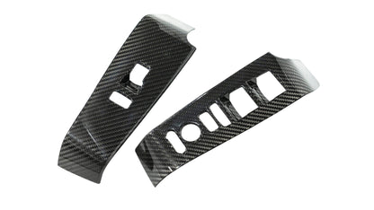 OLM LE Carbon Fiber Window Switch Panel Covers (Set of 4) - 2022+ FL Honda Civic / FL5 Type R by OLM