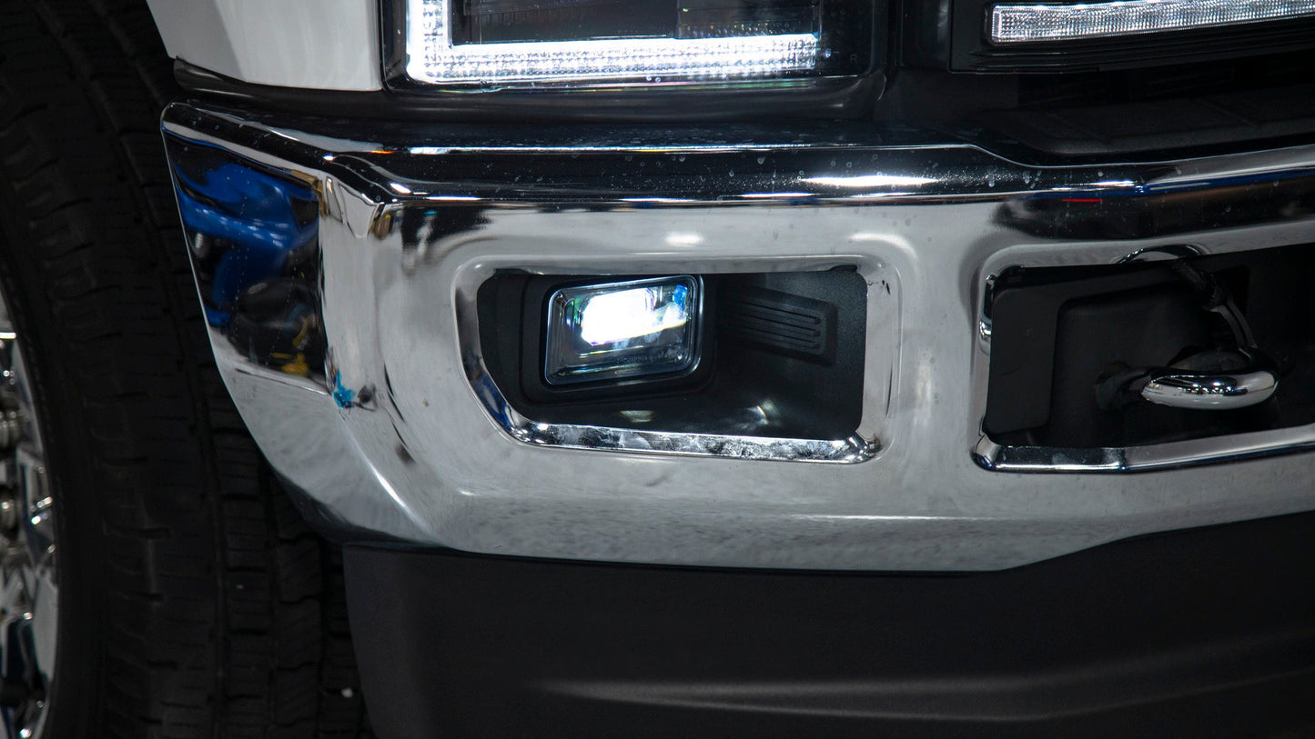 2015-2020 F150 / 2017-2022 F250 F350 LED Fog Lights w/Black Housing - OLM by MYX Automotive