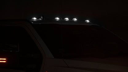 OLM Cab Light Replacement Set (Smoke Lens/White Light) - 2017-2022 Ford Super Duty F250/F350 by OLM