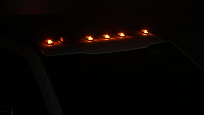 OLM Cab Light Replacement Set (Clear Lens/Amber Light) - 2017-2022 Ford Super Duty F250/F350 by OLM