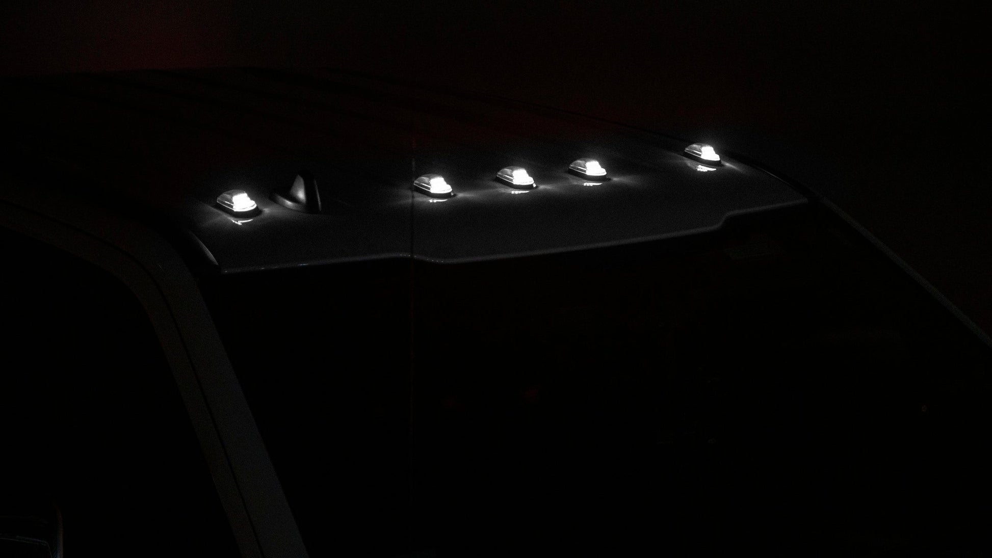 OLM Cab Light Replacement Set (Smoke Lens/White Light) - 2017-2022 Ford Super Duty F250/F350 by OLM