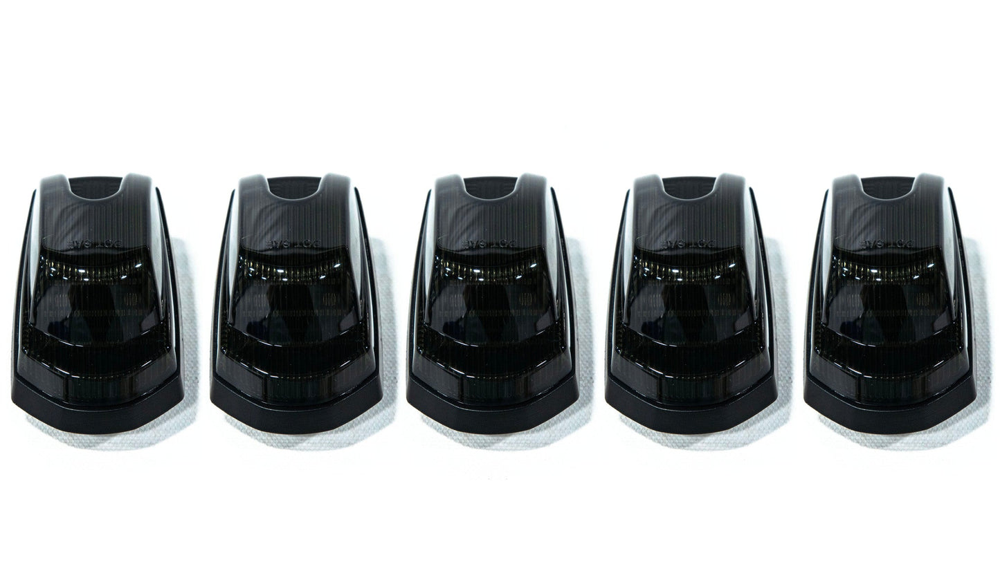 OLM Cab Light Replacement Set (Smoke Lens/Amber Light) - 2017-2022 Ford Super Duty F250/F350 by OLM