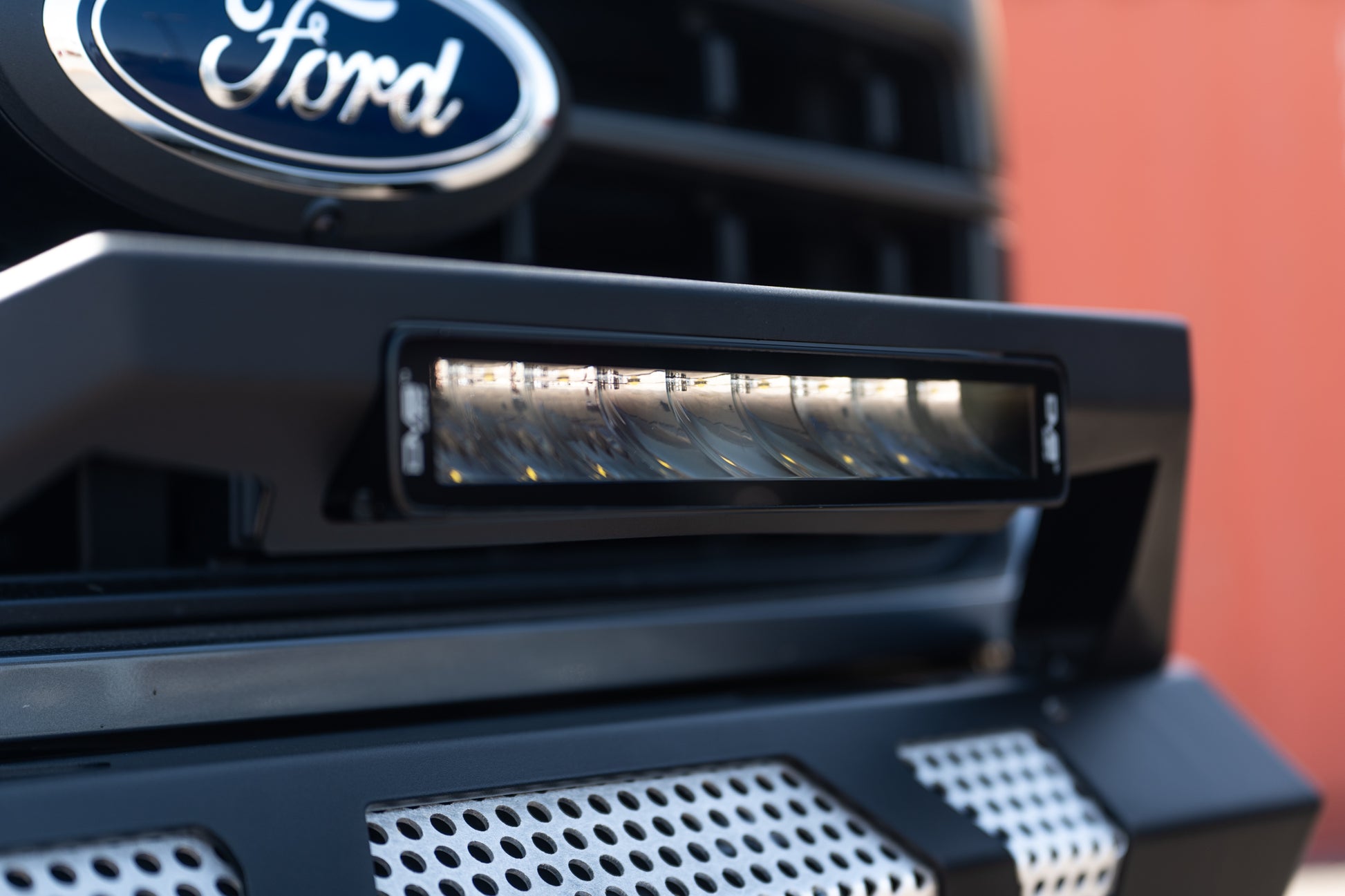 UNVL 13in. HIGH PROFILE LED LIGHT BAR w/ FLOOD/SPOT COMBO PATTERN/SIDE MOUNTS by DV8 Offroad