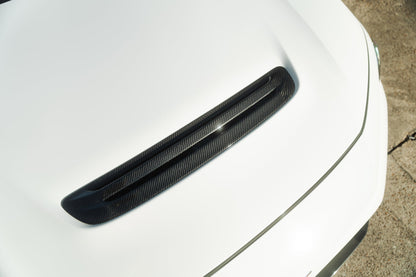 OLM Carbon Fiber Engine Hood Duct Cover - 2023+ Honda Civic Type R by MYX Automotive