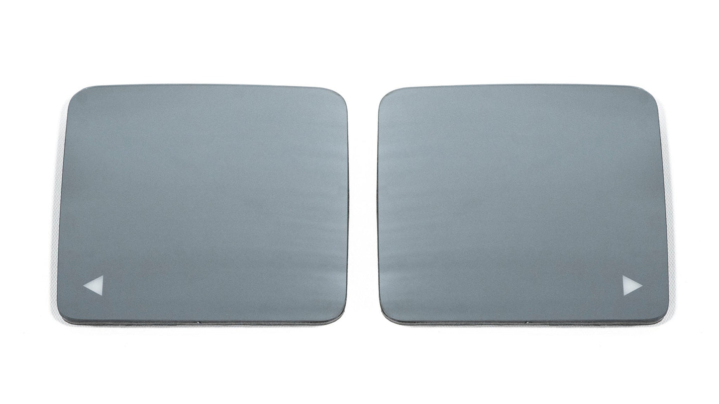 OLM Convex Mirrors with Defrosters and BSM (Chrome) - 2018+ Wrangler by OLM