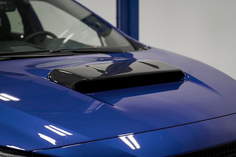 OLM A1 Style CF Hood Scoop Cover - 2022-2025 Subaru WRX by OLM