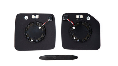 OLM 2021+ Ford Bronco Wide Angle Mirrors with Defrost and BSM - (Chrome) by OLM