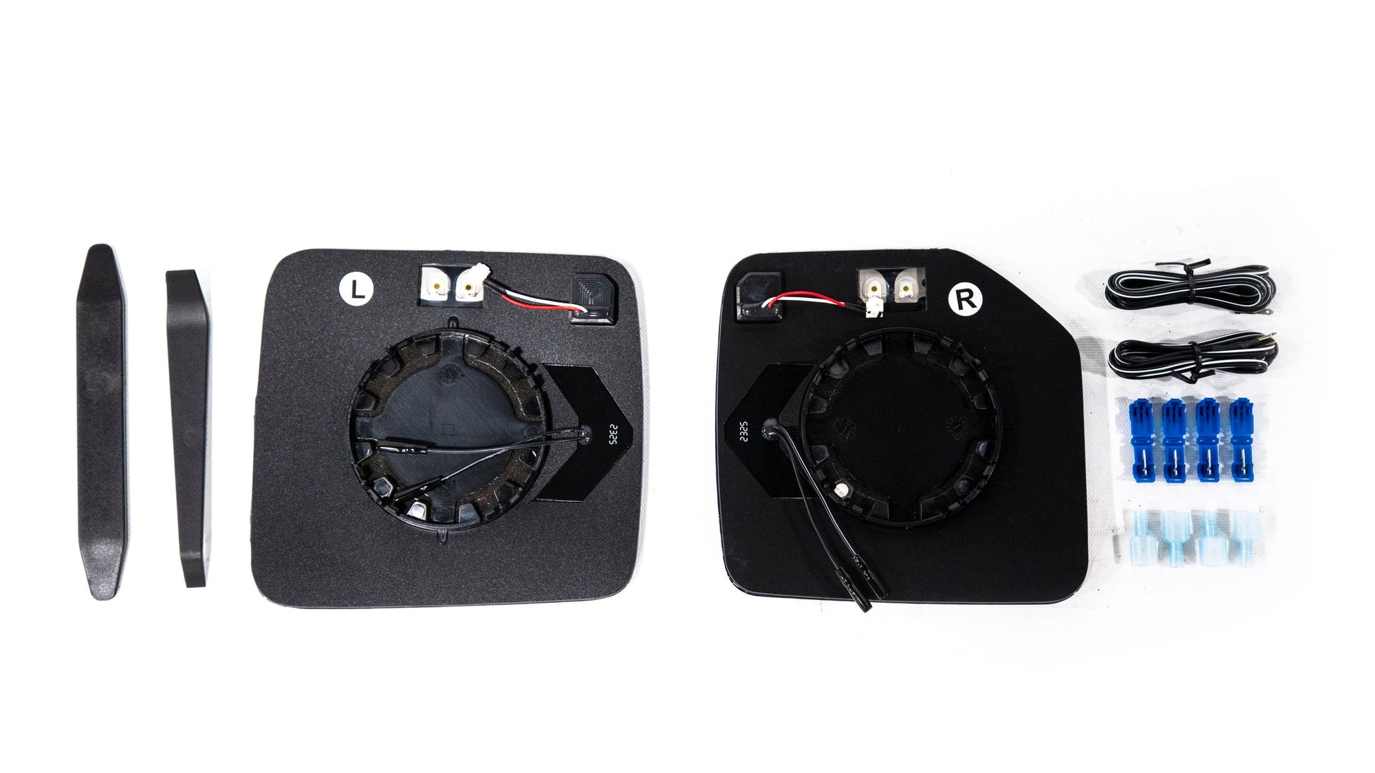 OLM 2021+ Ford Bronco Wide Angle Mirrors with Defrost / BSM / Turn Signal - (Chrome) by OLM
