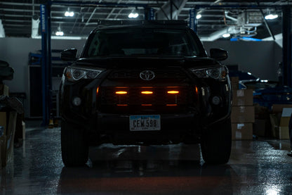 OLM Grille Lights (Clear Lens / Amber LED) - 14-19 Toyota 4Runner by OLM