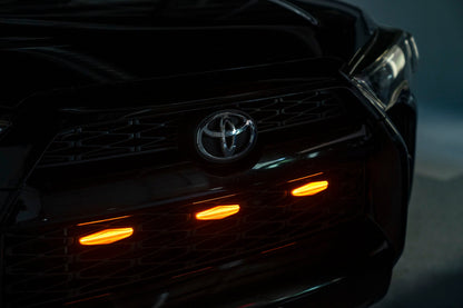 OLM Grille Lights (Amber Lens / Amber LED) - 14-19 Toyota 4Runner by OLM
