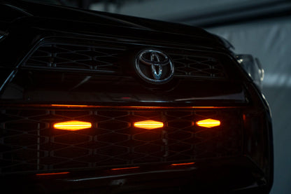 OLM Grille Lights (Clear Lens / Amber LED) - 14-19 Toyota 4Runner by OLM