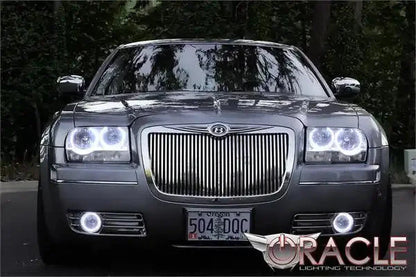 ORACLE Lighting 2005-2010 Chrysler 300 Base V6 Pre-Assembled Halo Headlights - Non HID - Chrome Housing by ORACLE Lighting