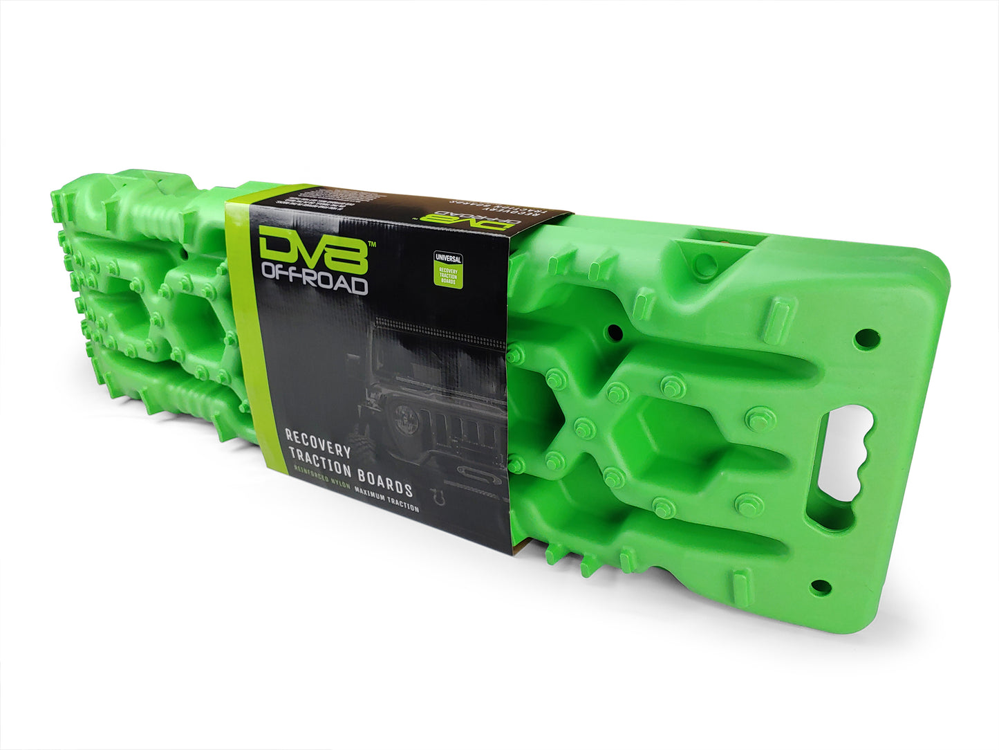 Traction Boards with Bag; Green; Pair by DV8 Offroad