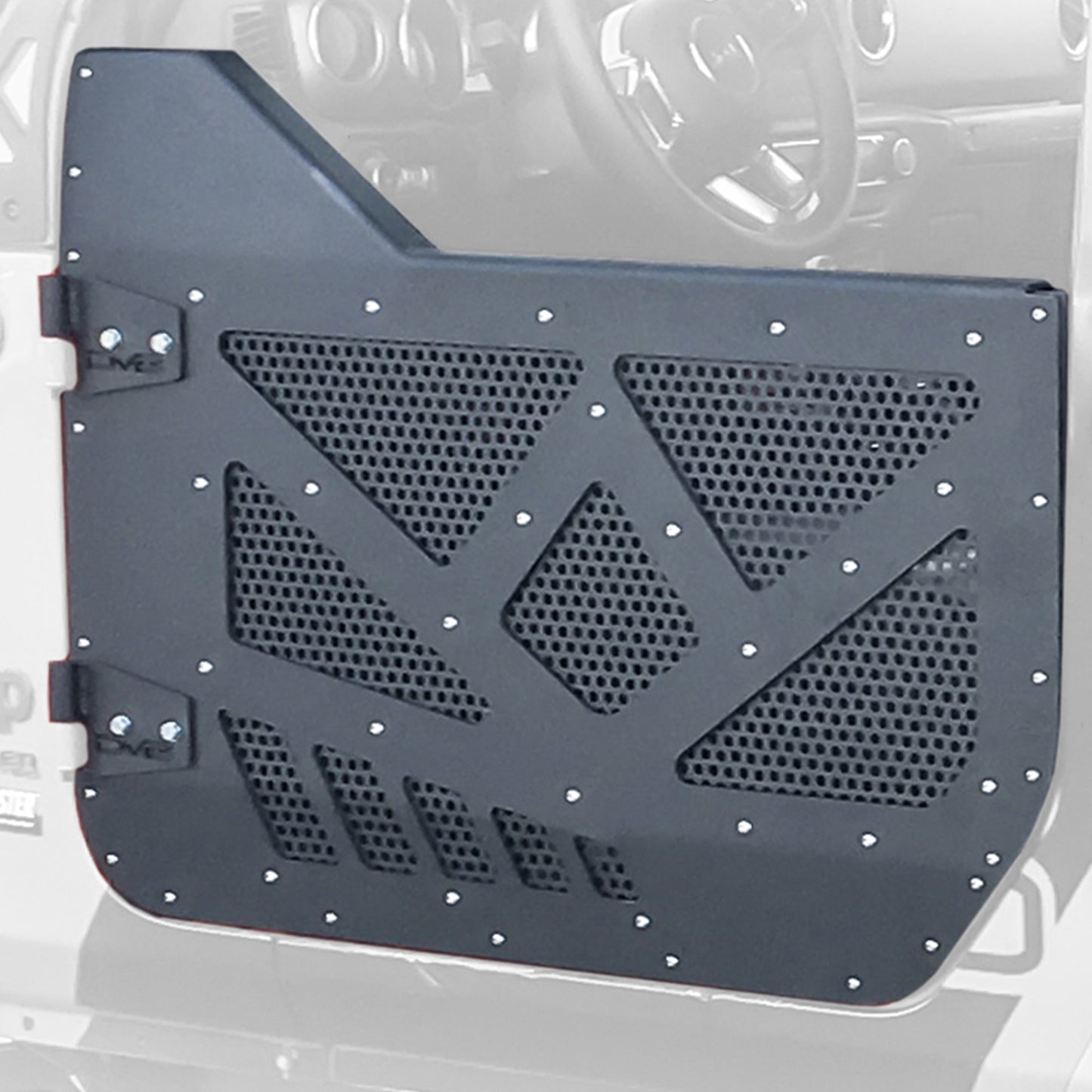 18+ Jeep JL & 20+ Jeep JT Half Door with Aluminum Mesh; Rear by DV8 Offroad