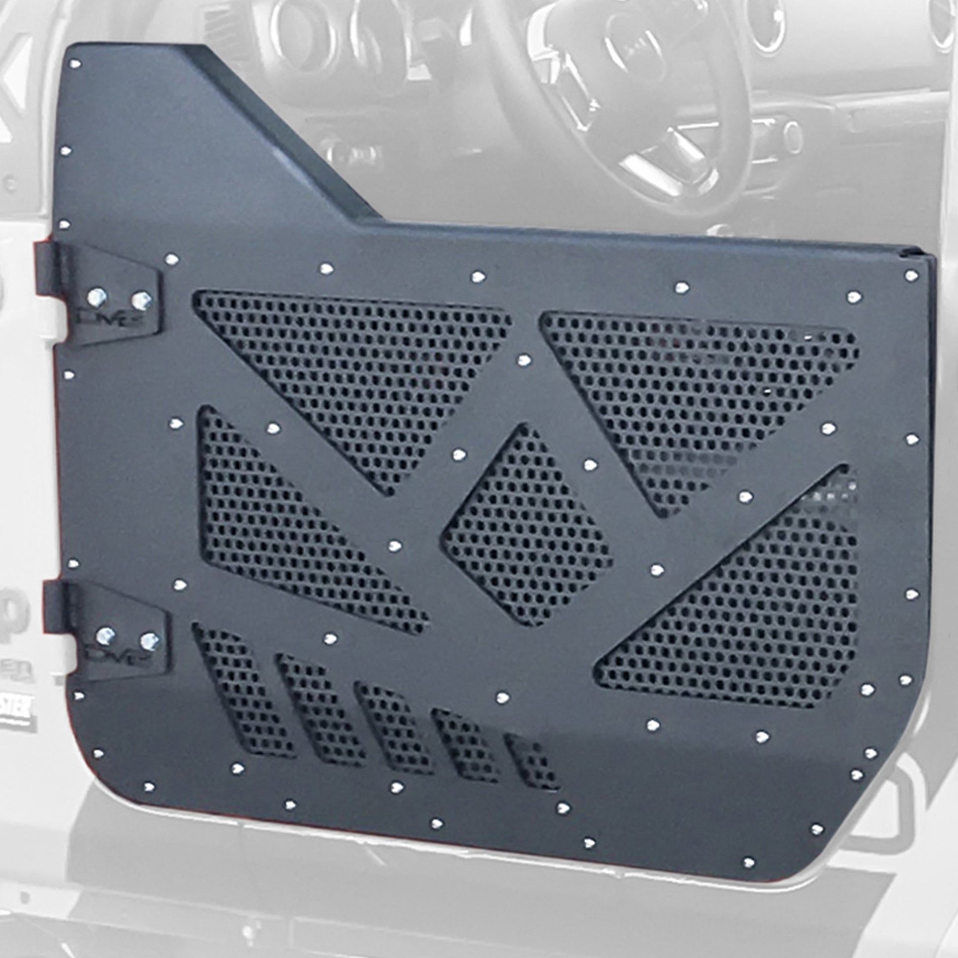 18+ Jeep JL & 20+ Jeep JT Half Door with Aluminum Mesh; Rear by DV8 Offroad