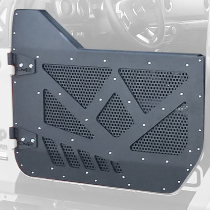 18+ Jeep JL & 20+ Jeep JT Half Door with Aluminum Mesh; Rear by DV8 Offroad