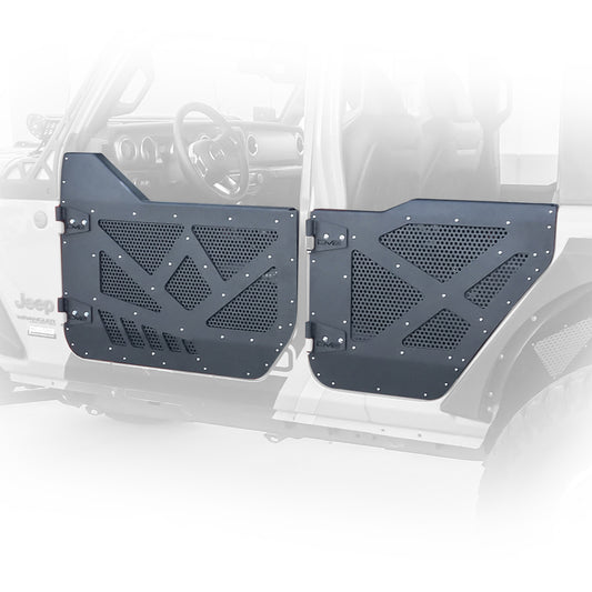 18+ Jeep JL & 20+ Jeep JT Half Door with Aluminum Mesh; Rear by DV8 Offroad