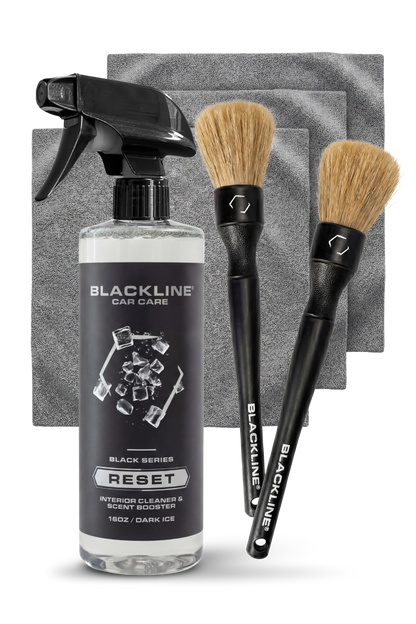 BLACKLINE® BOAR'S HAIR BRUSH SET by Blackline Car Care
