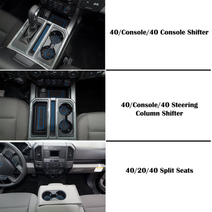 Cup Holder inserts Fits 2015-2016 Ford F-150 by Tufskinz.com