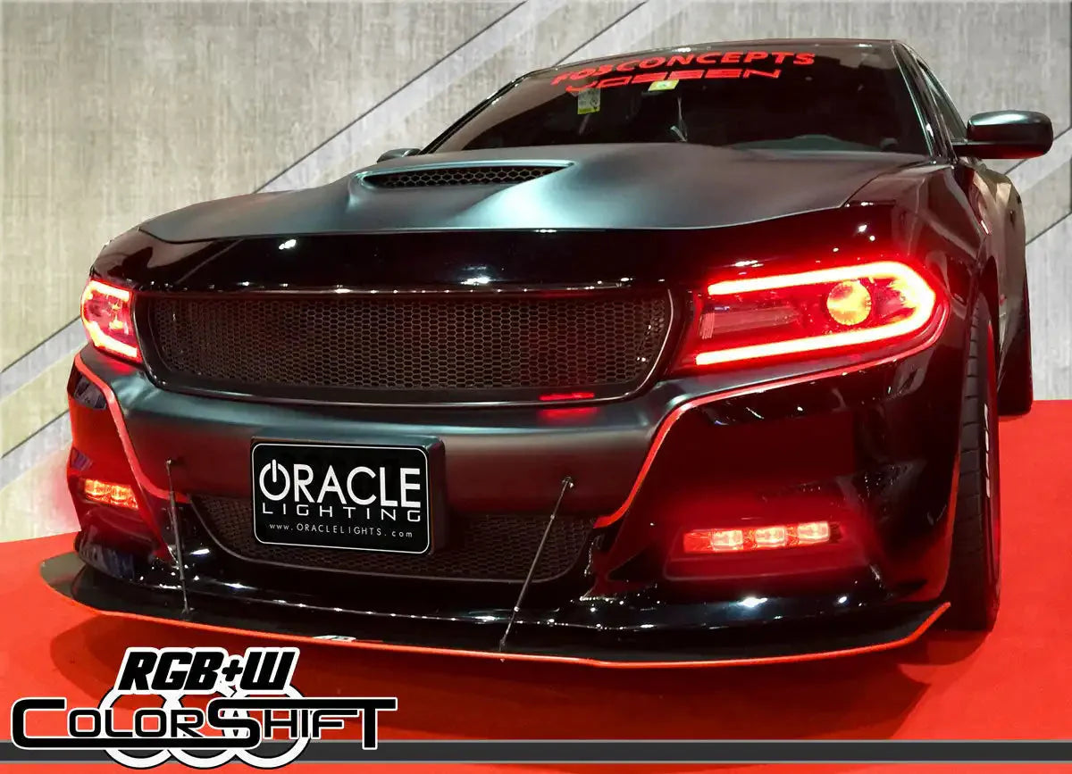ORACLE Lighting 2015-2023 Dodge Charger ColorSHIFT RGB+W Linear Fog Light Conversion Kit by ORACLE Lighting
