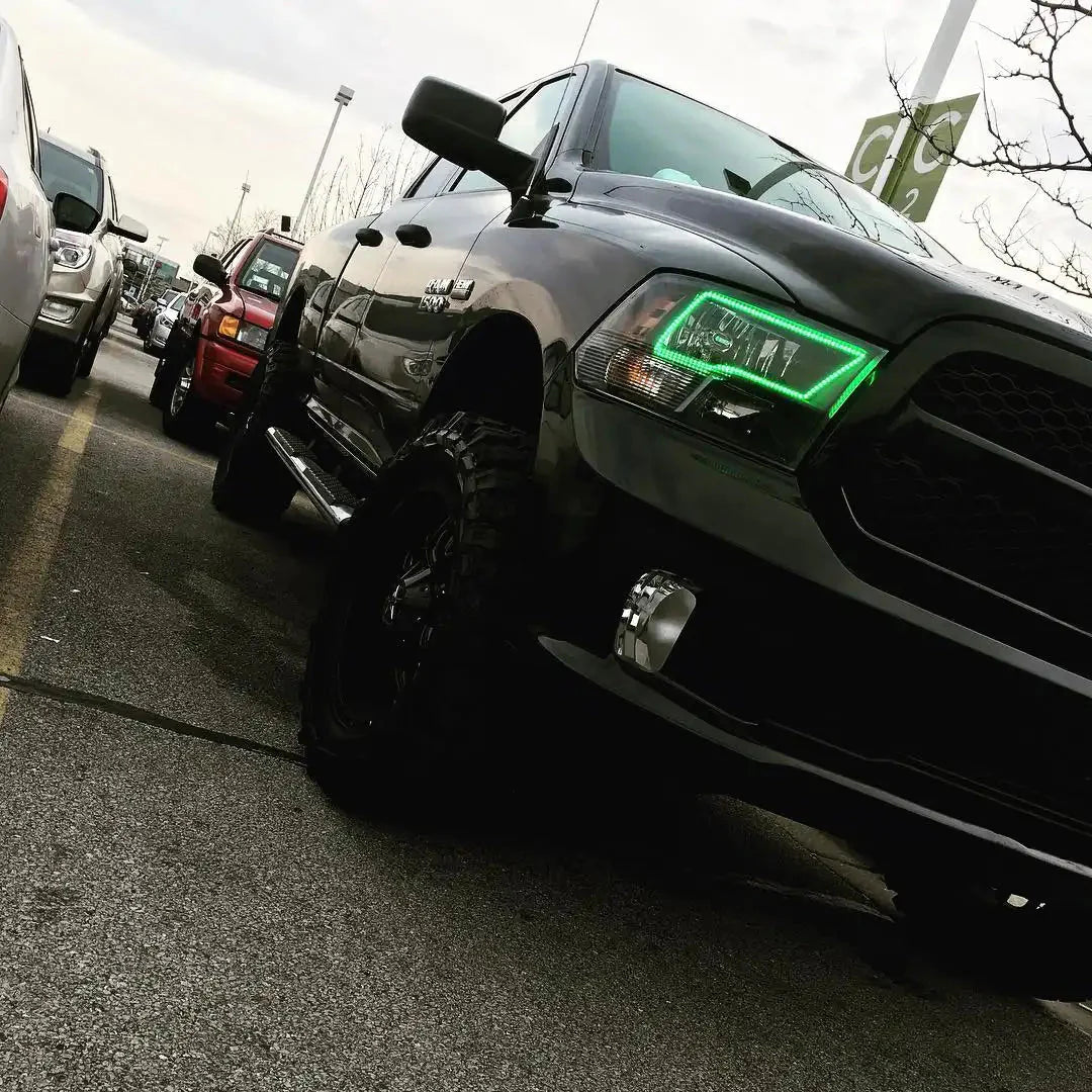 ORACLE Lighting 2009-2018 RAM Sport (Quad) LED Headlight Halo Kit by ORACLE Lighting