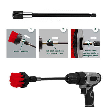 Drill Brush Attachment for Car Detailing | Drill Brush Extension by MaxshineUSA