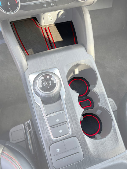 Center Console Foam Inserts Fits 2020-2026 Ford Escape Without QI Charger by Tufskinz.com