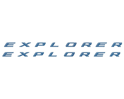 Rocker Panel Letter Inserts Fits 2020-2026 Ford Explorer by Tufskinz.com